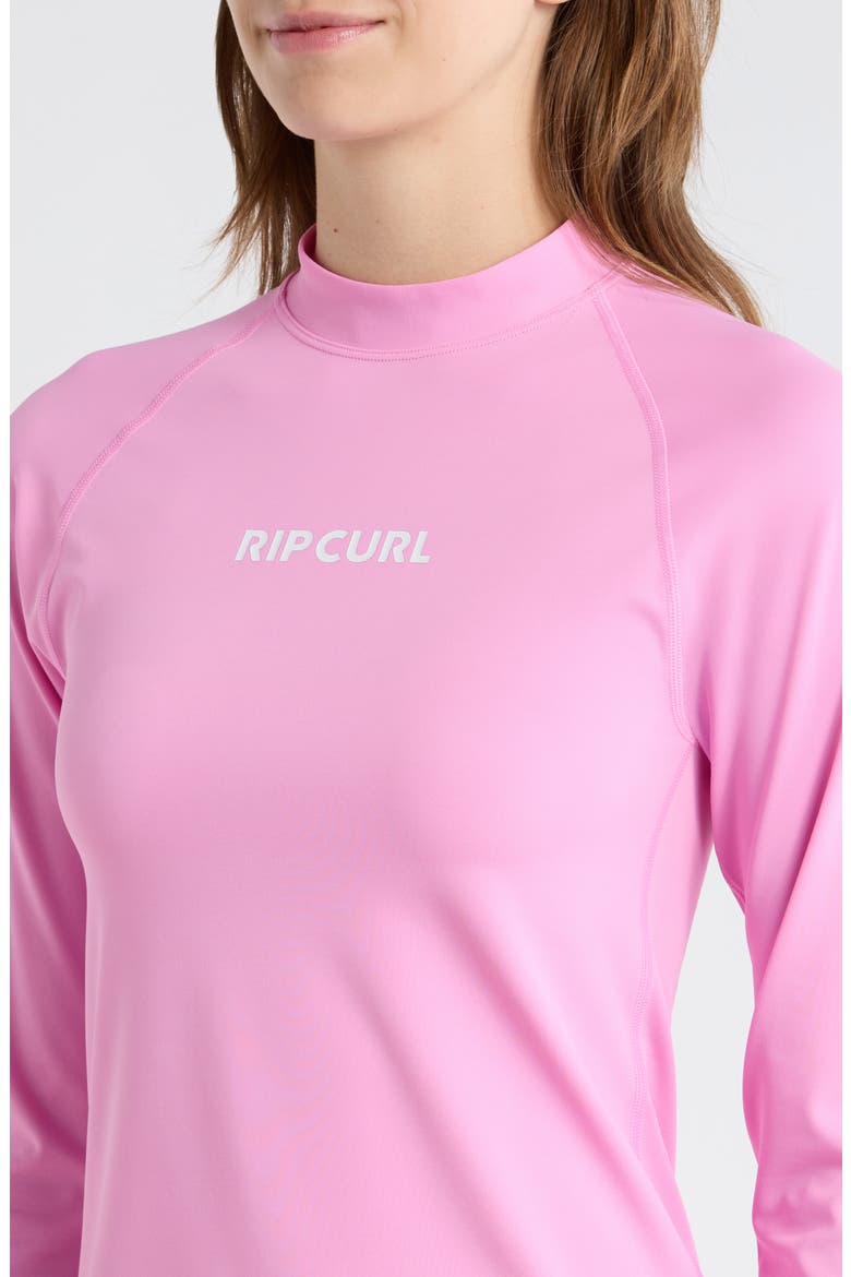 Classic Surf Long Sleeve Rashguard, Alternate, color, FUSHIA