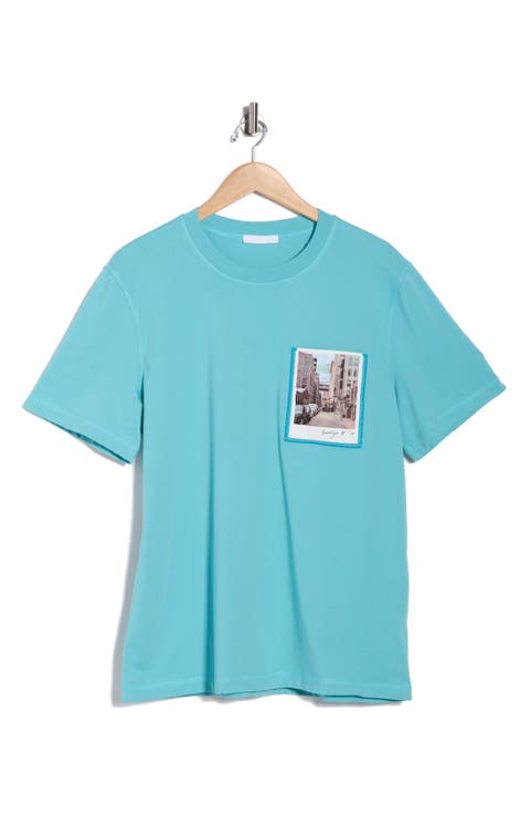 Postcard Cotton Graphic T-Shirt