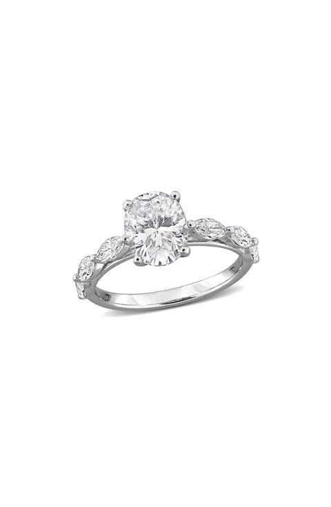 Created Moissanite Ring
