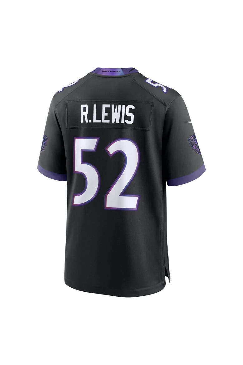 Men's Nike Ray Lewis Black Baltimore Ravens Alternate Retired Player Game Jersey, Alternate, color, Black