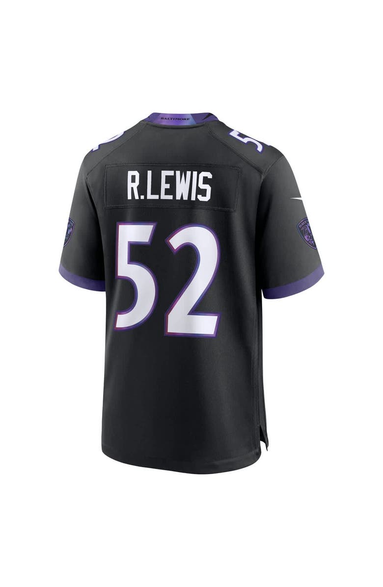 Nike Men's Nike Ray Lewis Black Baltimore Ravens Alternate Retired Player Game Jersey, Alternate, color, Black