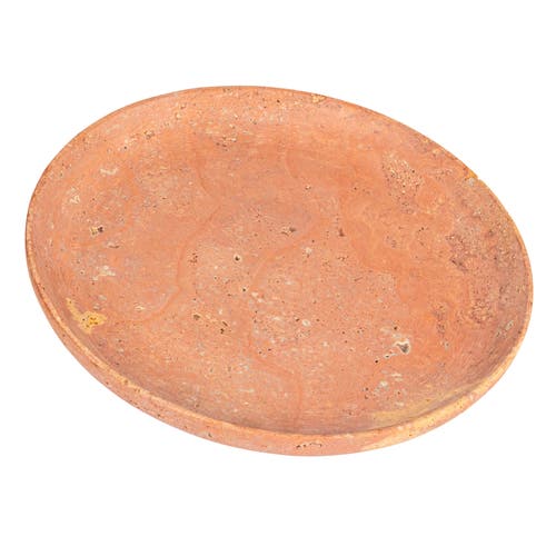 Storied Home Travertine Elegance Food Tray In Pink