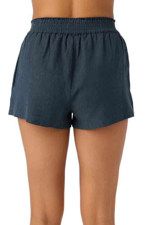 O'neill Sanders Smocked Waist Shorts In Slate