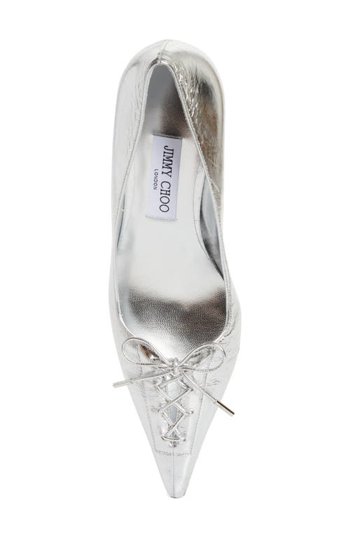 Jimmy Choo Scarlett Pointed Toe Pump In Silver