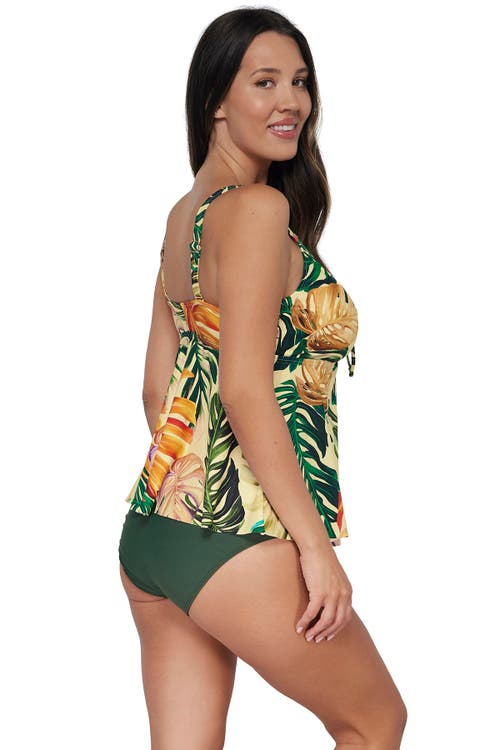 Sunsets Escape Marin Tankini In Amber Oasis