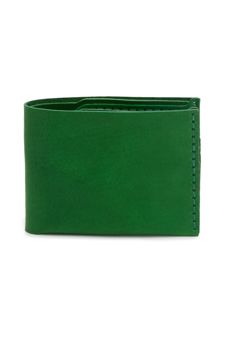 No. 6 Classic Bifold Wallet, Alternate, color, GREEN