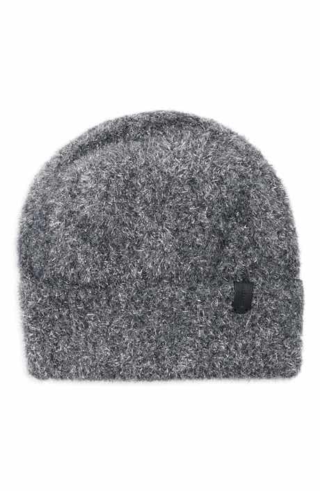 AllSaints Metallic Eyelash Knit Beanie