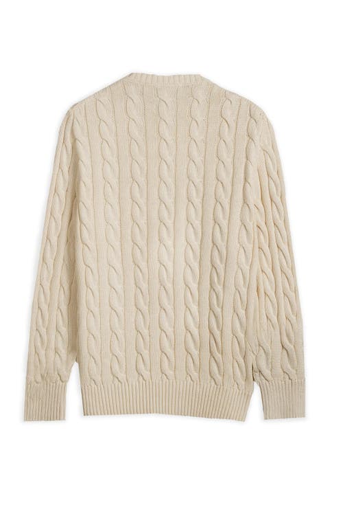 Members Only Crew Neck Cable Sweater