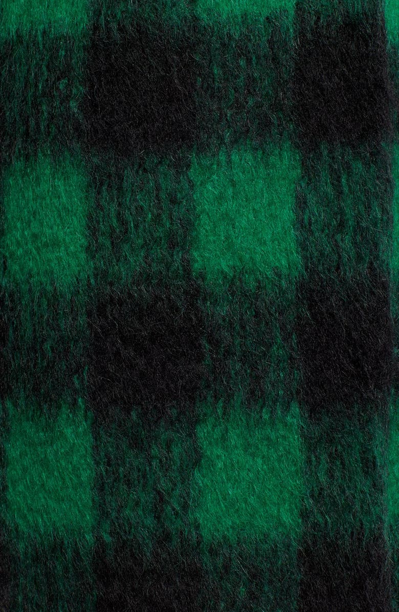 Trina Turk 'Natty' Plaid Double Breasted Long Blanket Coat, Alternate, color, 