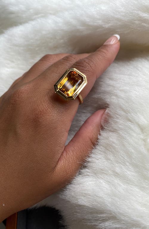 Goshwara Manhattan Cocktail Ring In Gold