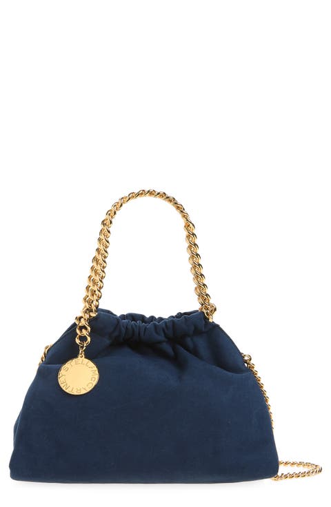 Mini Falabella Faux Suede Drawstring Bag