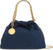 Stella McCartney Mini Falabella Faux Suede Drawstring Bag