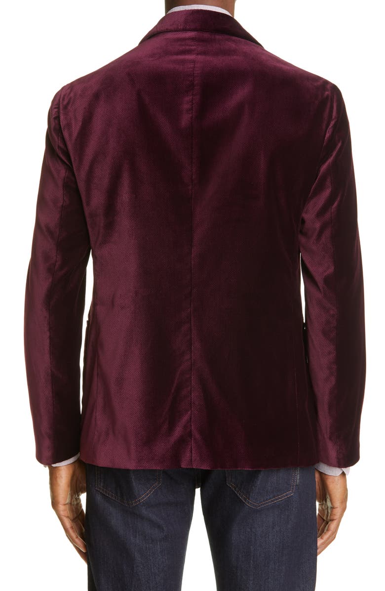 Giorgio Armani Velvet Blazer, Alternate, color, 