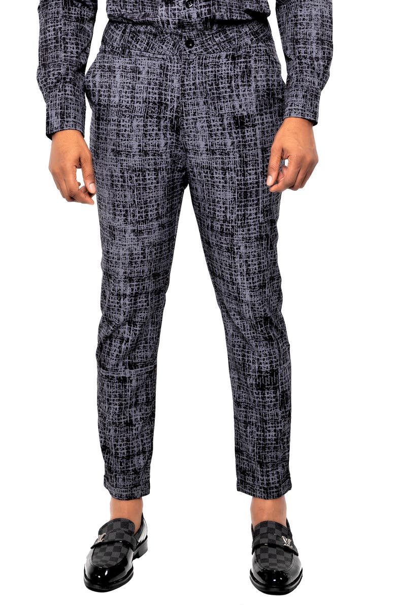 Dai Moda Printed Straight Leg Pants, Main, color, 