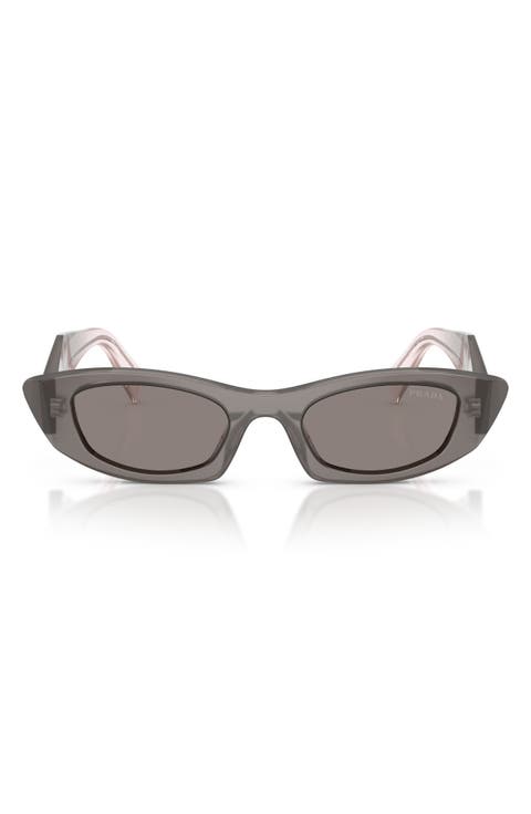 52mm Oval Sunglasses