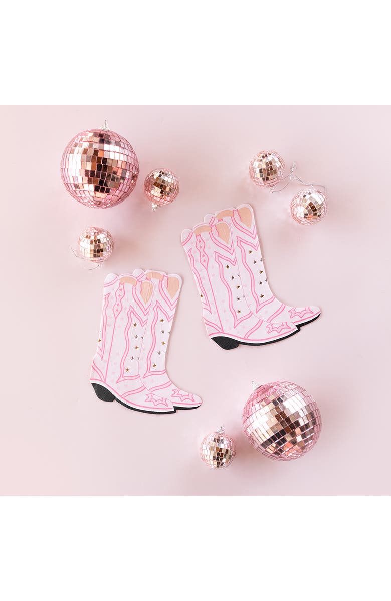 Daydream Society Pony Tales Pink Boot Napkin Large Napkins, Alternate, color, Assorted Pre-Pack