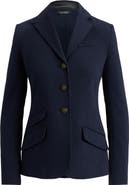 Lauren Ralph Lauren Herringbone Cotton Blend Jacquard Blazer