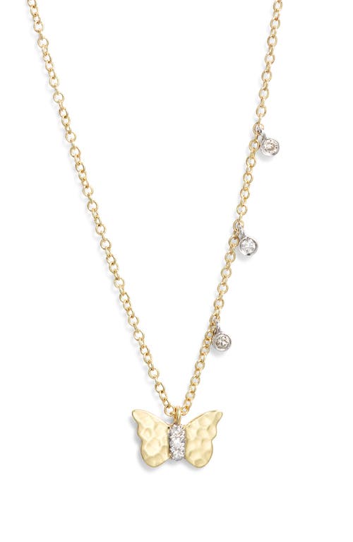 Meira T Butterfly Pendant Necklace In Gold