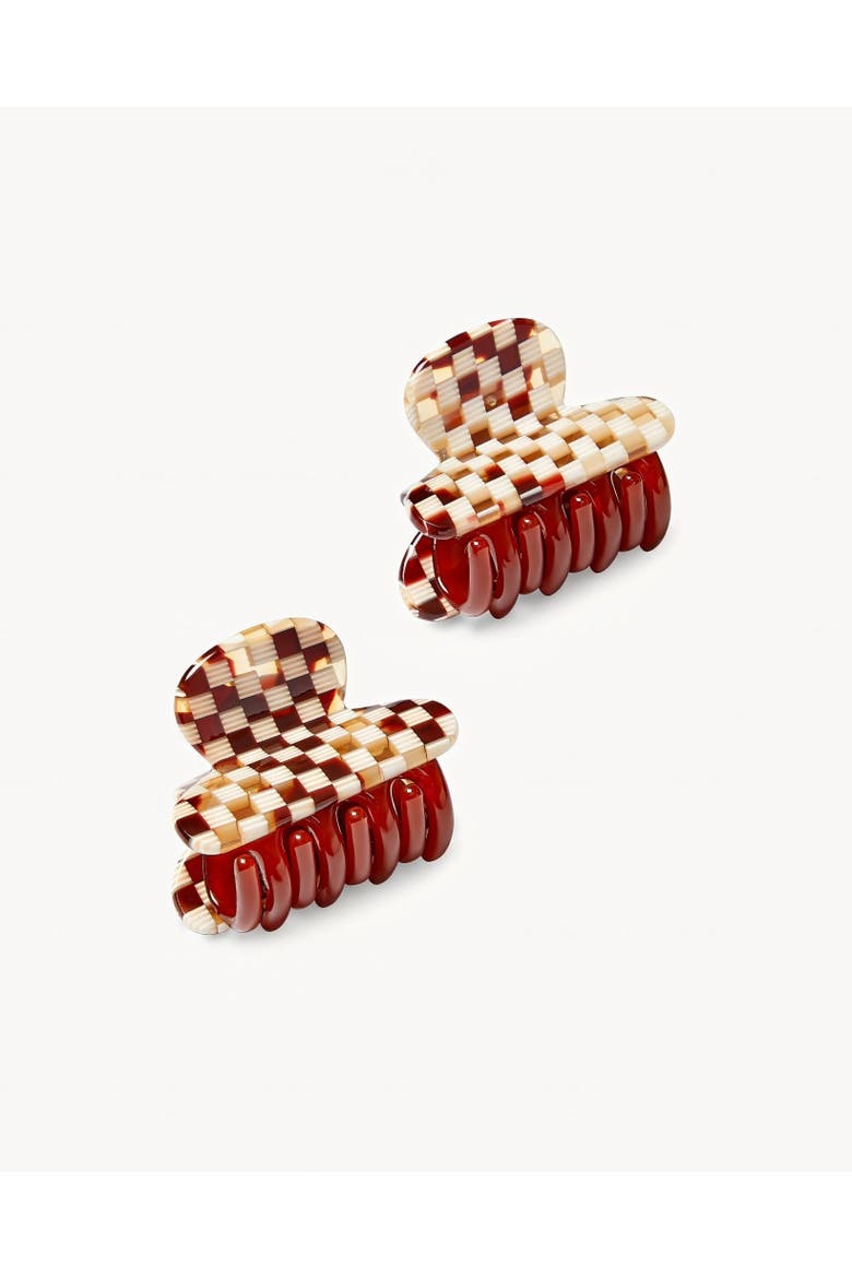 Twin Heirloom Claws, Alternate, color, Tortoise Checker