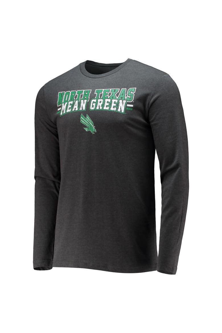 Men's Concepts Sport Kelly Green/Heathered Charcoal North Texas Mean Green Meter Long Sleeve T-Shirt & Pants Sleep Set, Main, color, Kelly Green