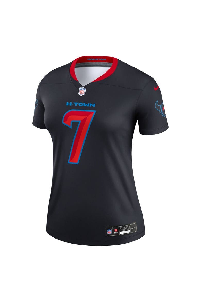Women's Nike C.J. Stroud  Navy Houston Texans Alternate Legend Player Performance Top, Alternate, color, Navy