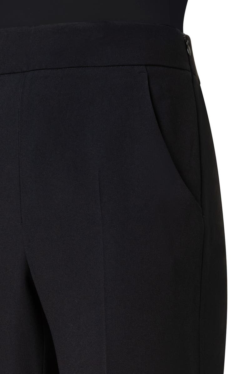 Akris Chris Crepe Ankle Pants, Alternate, color, Black