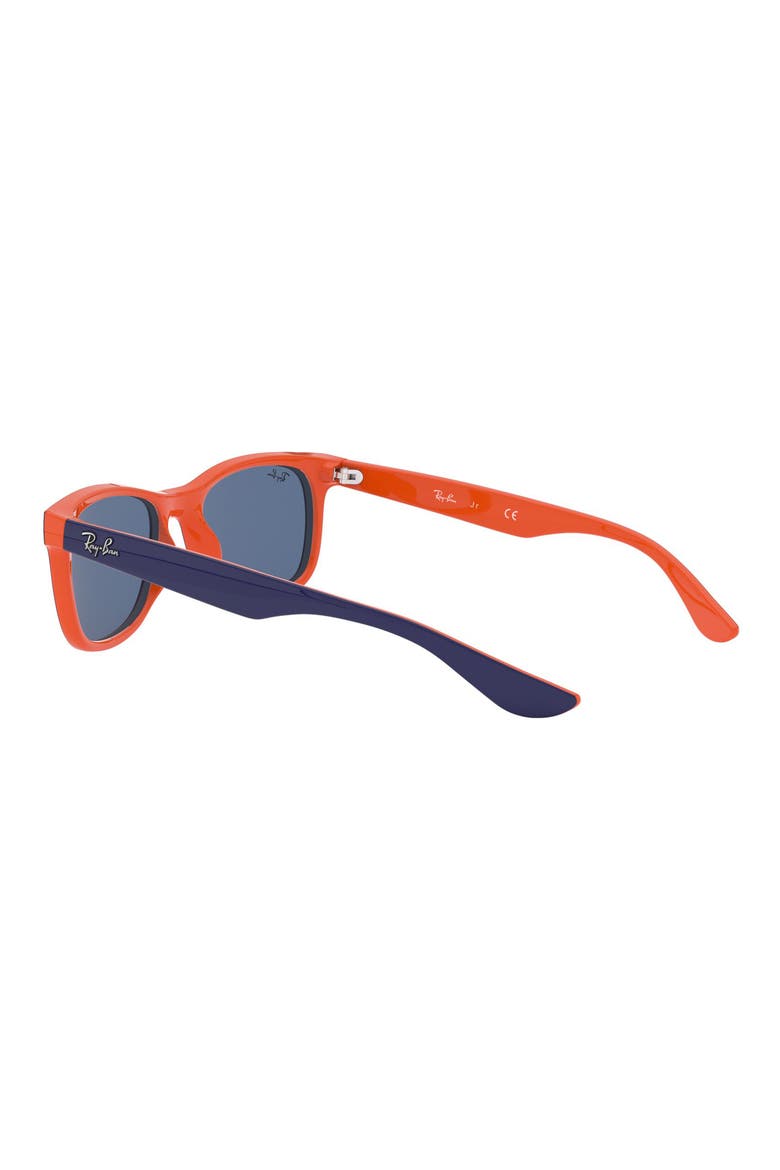 Junior 47mm Wayfarer Sunglasses, Alternate, color, BLUE/ ORANGE/ BLUE