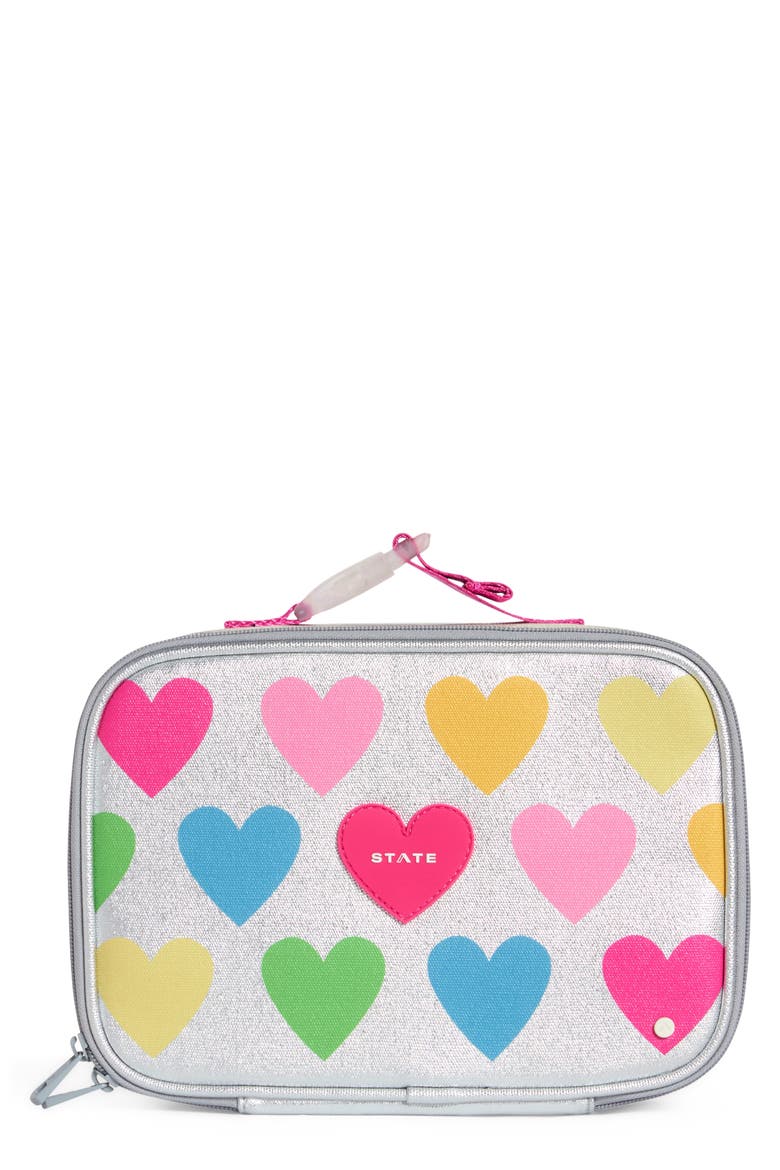 Kids' Rodgers Lunch Box, Main, color, HAPPY FUZZY HEARTS