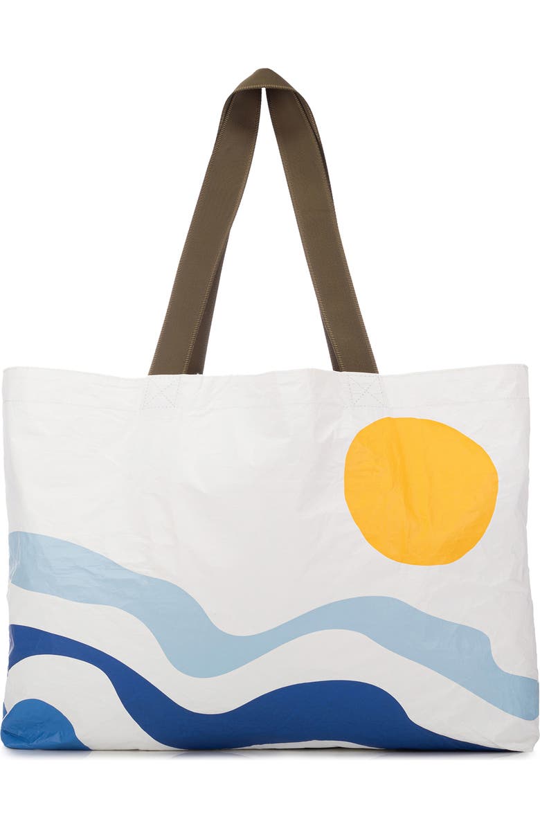 Aloha Collection Soleil Holo Holo Reversible Splash Proof Tote, Main, color, Soleil
