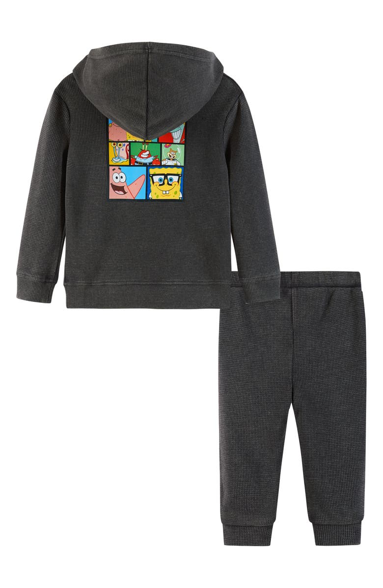 Andy & Evan SpongeBob SquarePants<sup>™</sup> Waffle Knit Hoodie & Joggers Set, Alternate, color,