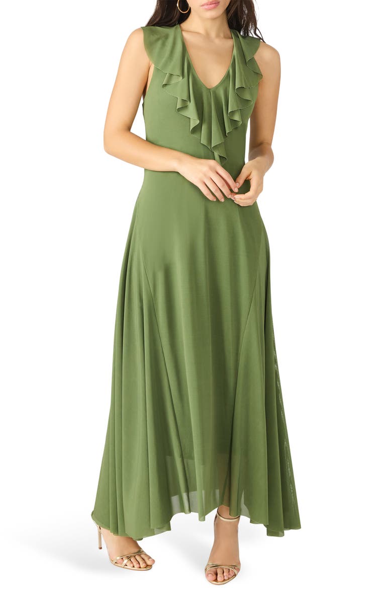 Steve Madden Kora Sleeveless A-Line Dress, Alternate, color, Cypress Green