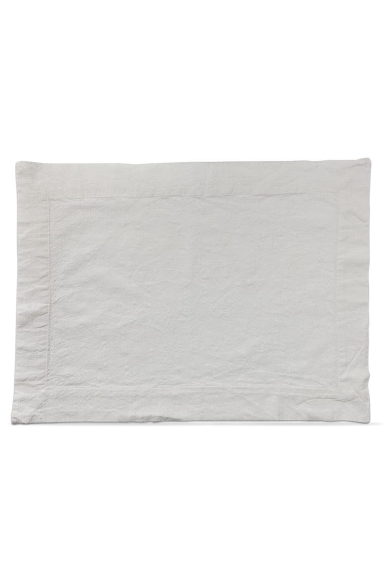 Threads Slub Cotton Placemat, Main, color, White