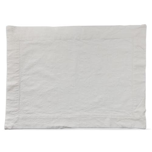 Tag Threads Slub White Cotton Placemat In White