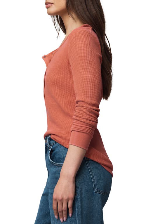 Splendid Classic Thermal Henley In Brown
