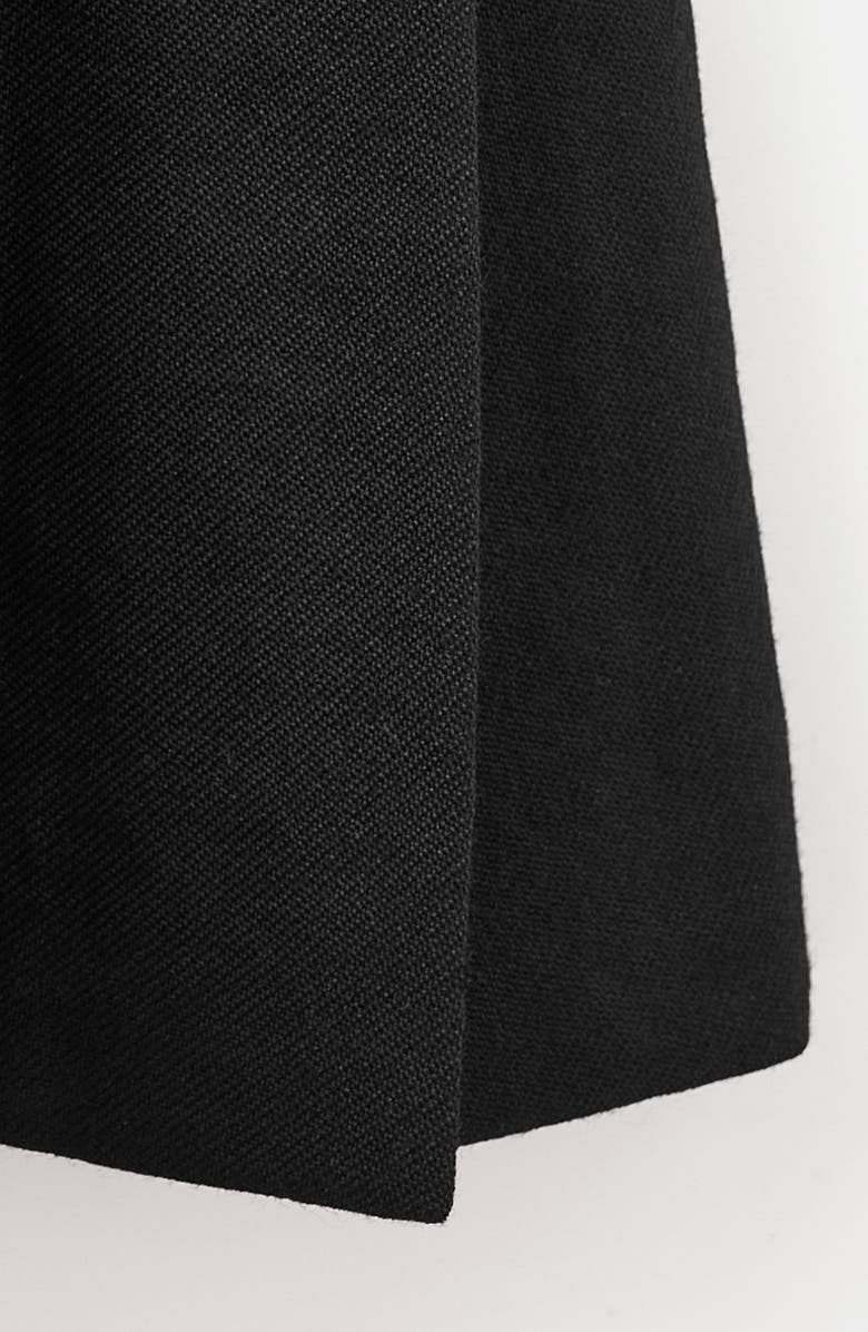 MANGO x Kaia Gerber Wool Flare Leg Dress Pants, Alternate, color, Black