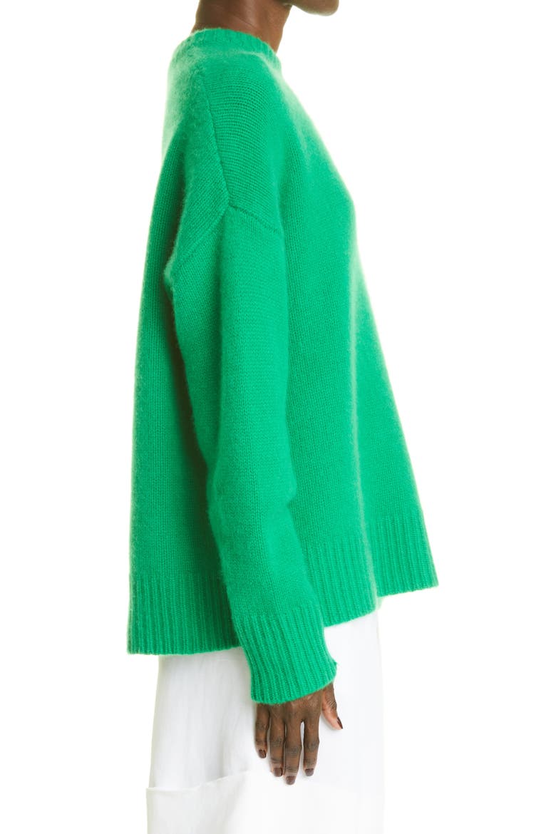 Crewneck Cashmere Sweater, Alternate, color, GREEN
