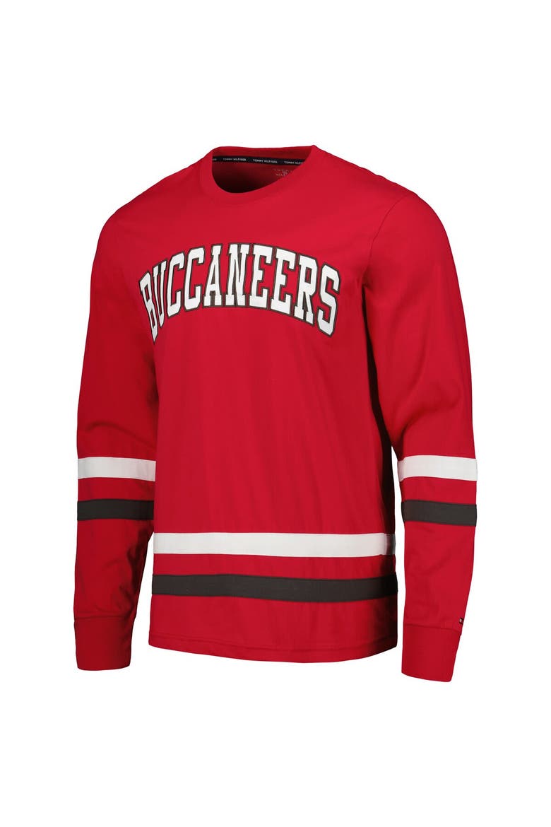 Men's Tommy Hilfiger Red/Pewter Tampa Bay Buccaneers Nolan Long Sleeve T-Shirt, Alternate, color, Red