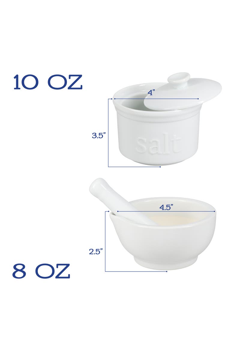 4-Piece Counter Accessory Set, Alternate, color, WHITE