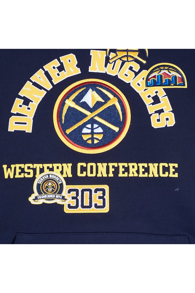 Men's Pro Standard Navy Denver Nuggets Area Code Pullover Hoodie, Alternate, color, Navy
