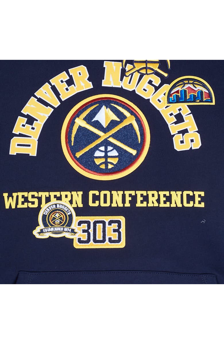 PRO STANDARD Men's Pro Standard Navy Denver Nuggets Area Code Pullover Hoodie, Alternate, color, Navy