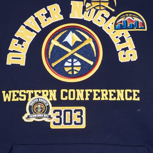 Pro Standard Navy Denver Nuggets Area Code Pullover Hoodie