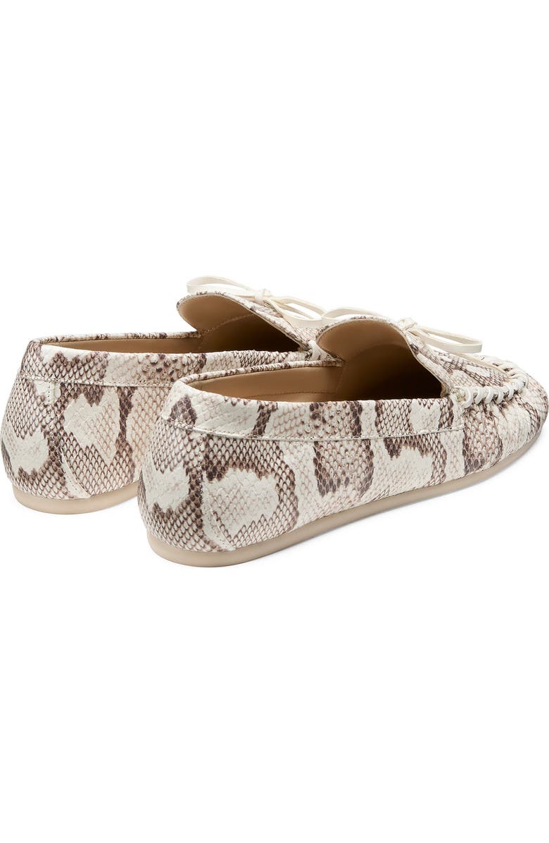Stuart Weitzman Britt Bow Loafer, Alternate, color, Cream.
