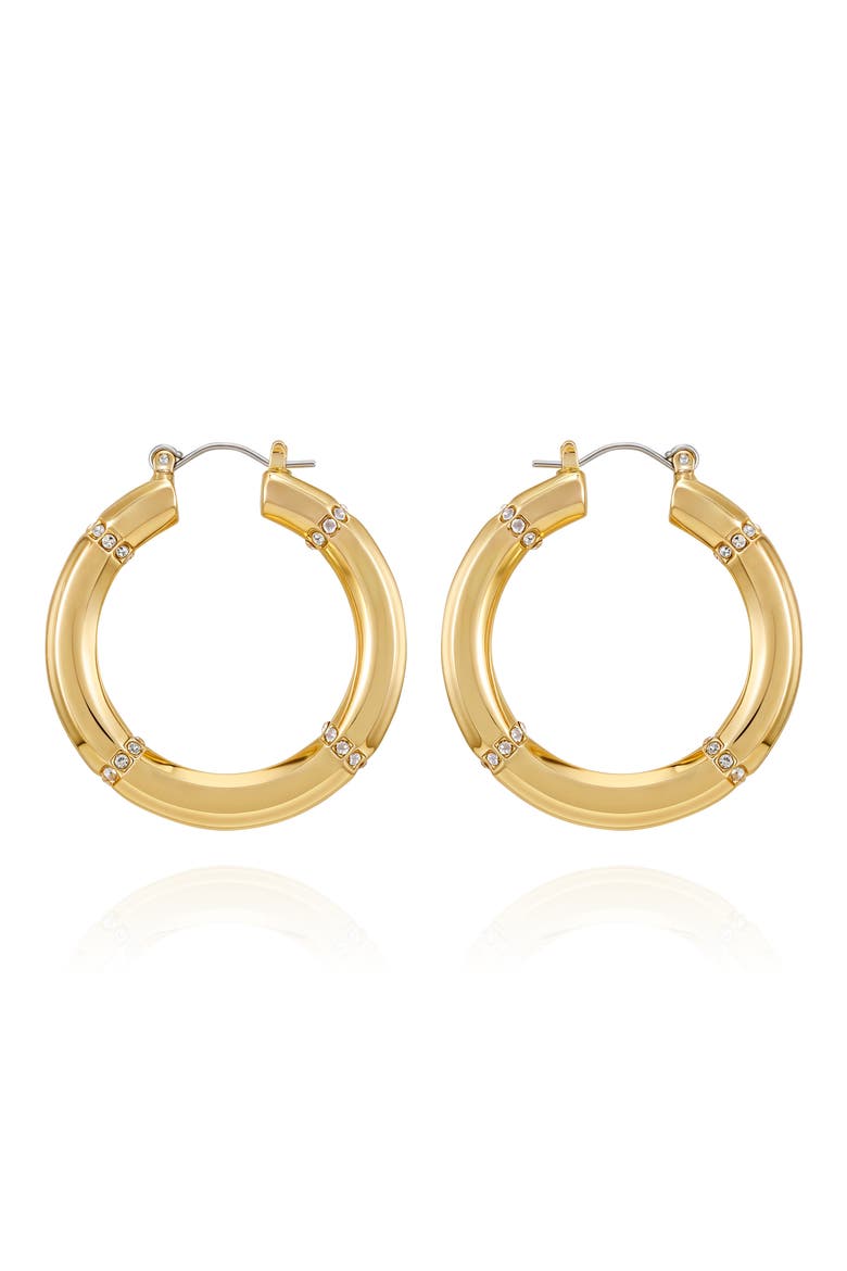 Tube Hoop Earrings, Alternate, color, GOLD