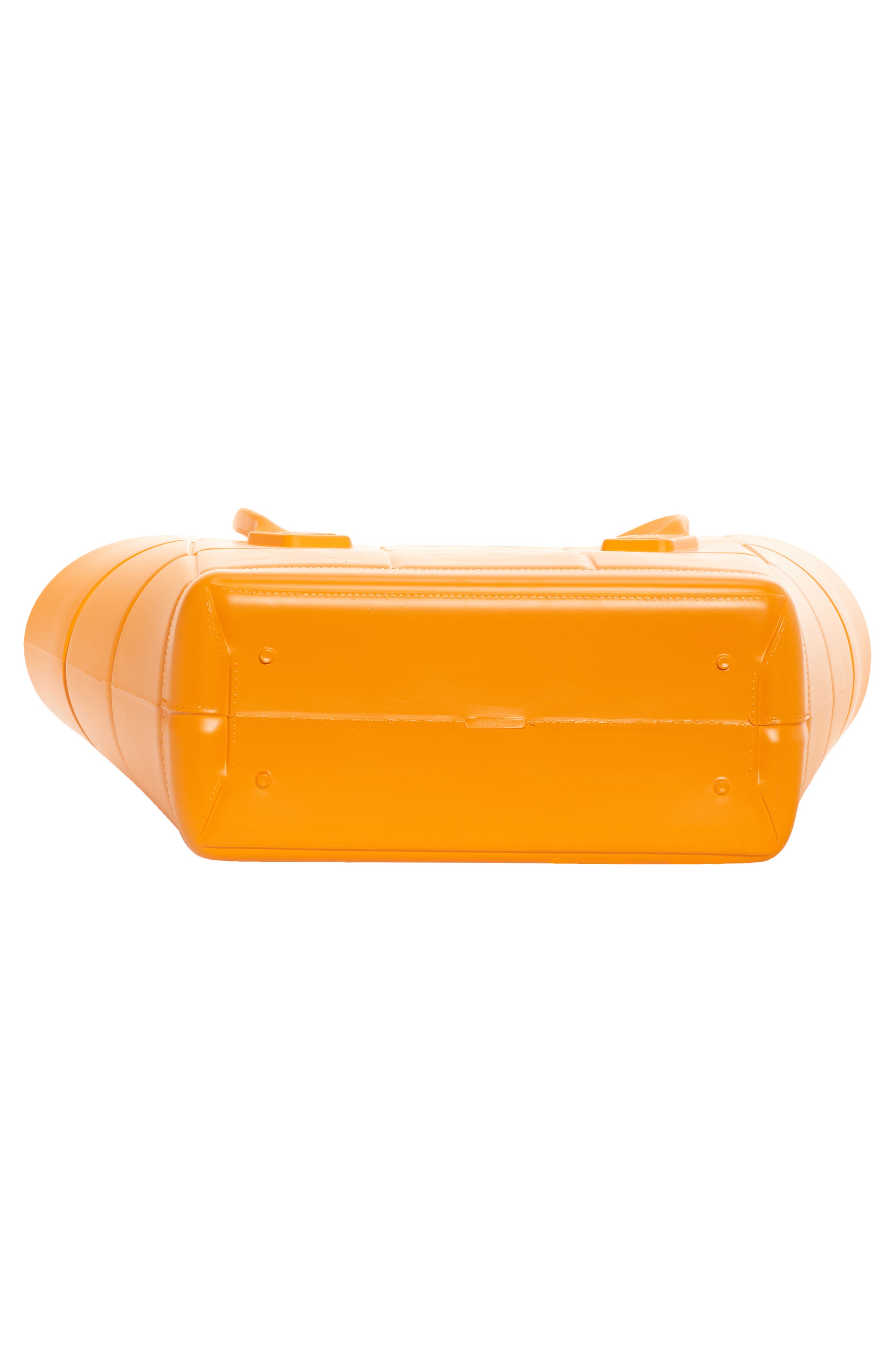 Mini Arco Embossed Rubber Tote, Alternate, color, TANGERINE