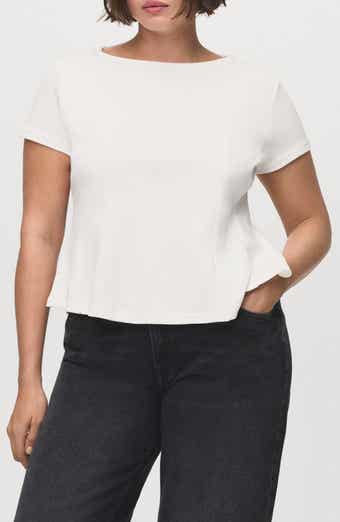 MANGO A-Line Cotton T-Shirt