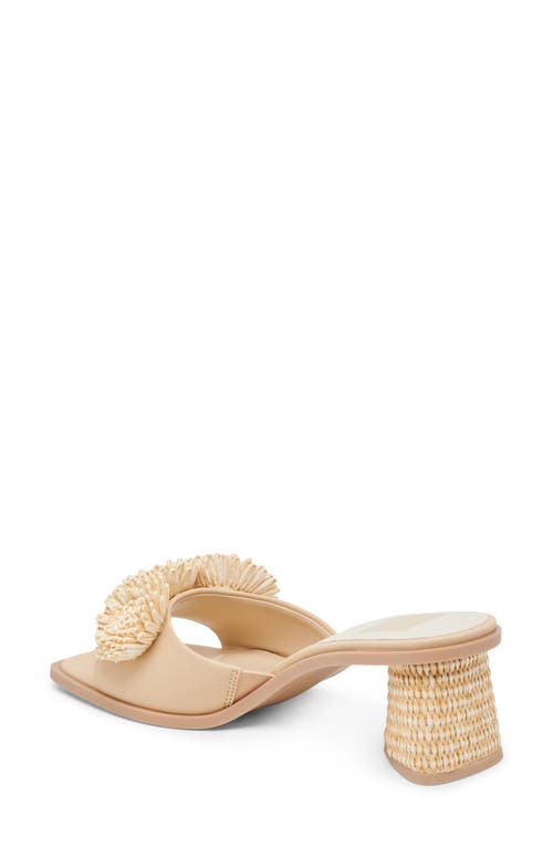 Dolce Vita Benoit Raffia Slide Sandal In Vanilla Stella