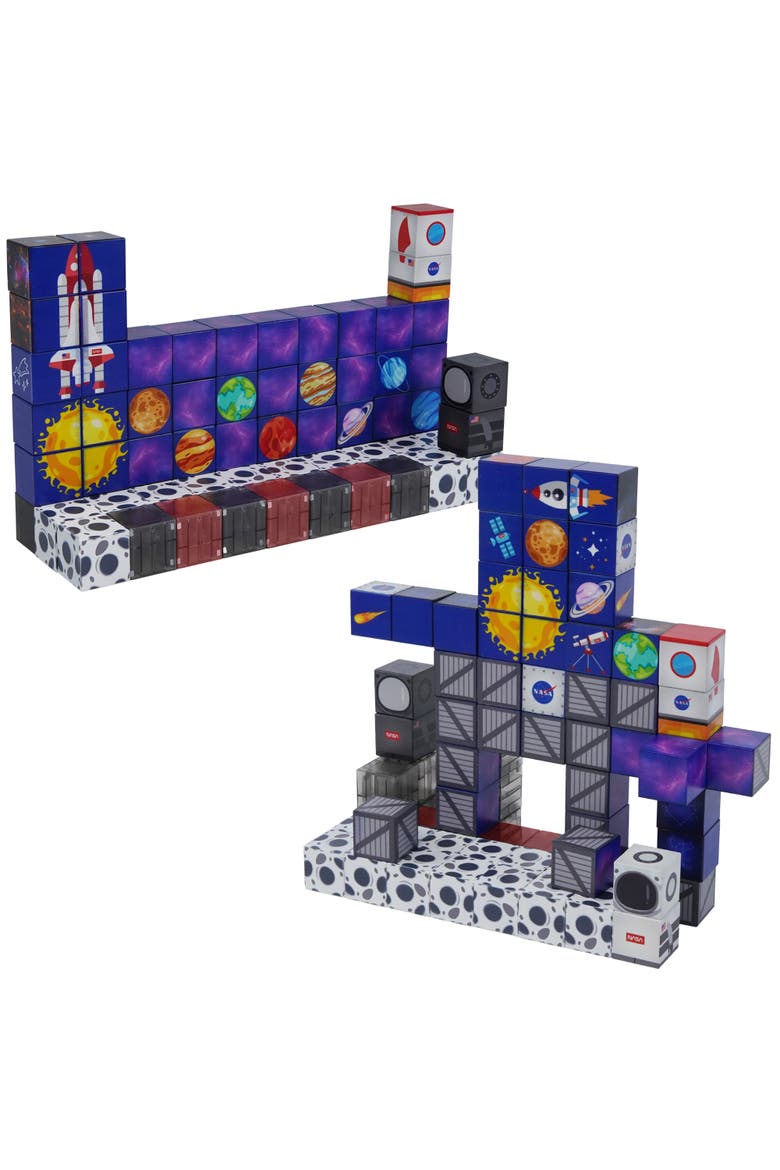 Blocchi Space Squad Magnetic Block Set 84 units, Alternate, color, Multi Color