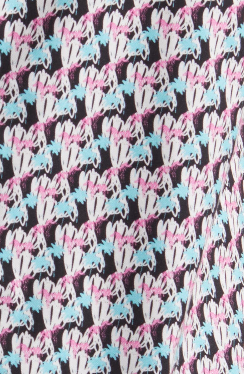 Stone Rose Zebra Short Sleeve Trim Fit Button-Up Shirt, Alternate, color, 