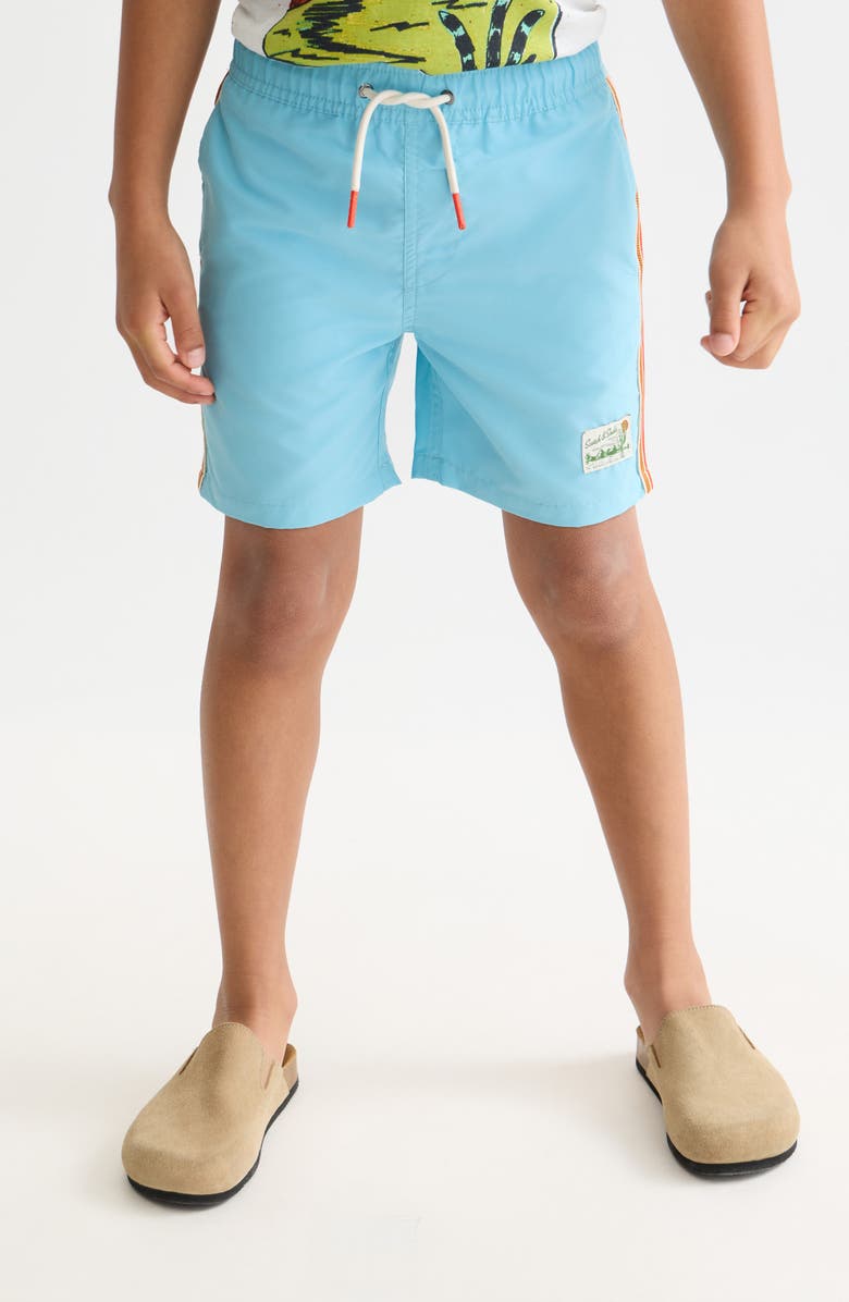 Scotch & Soda Kids' Midlength Magic Swim Trunks, Alternate, color, 