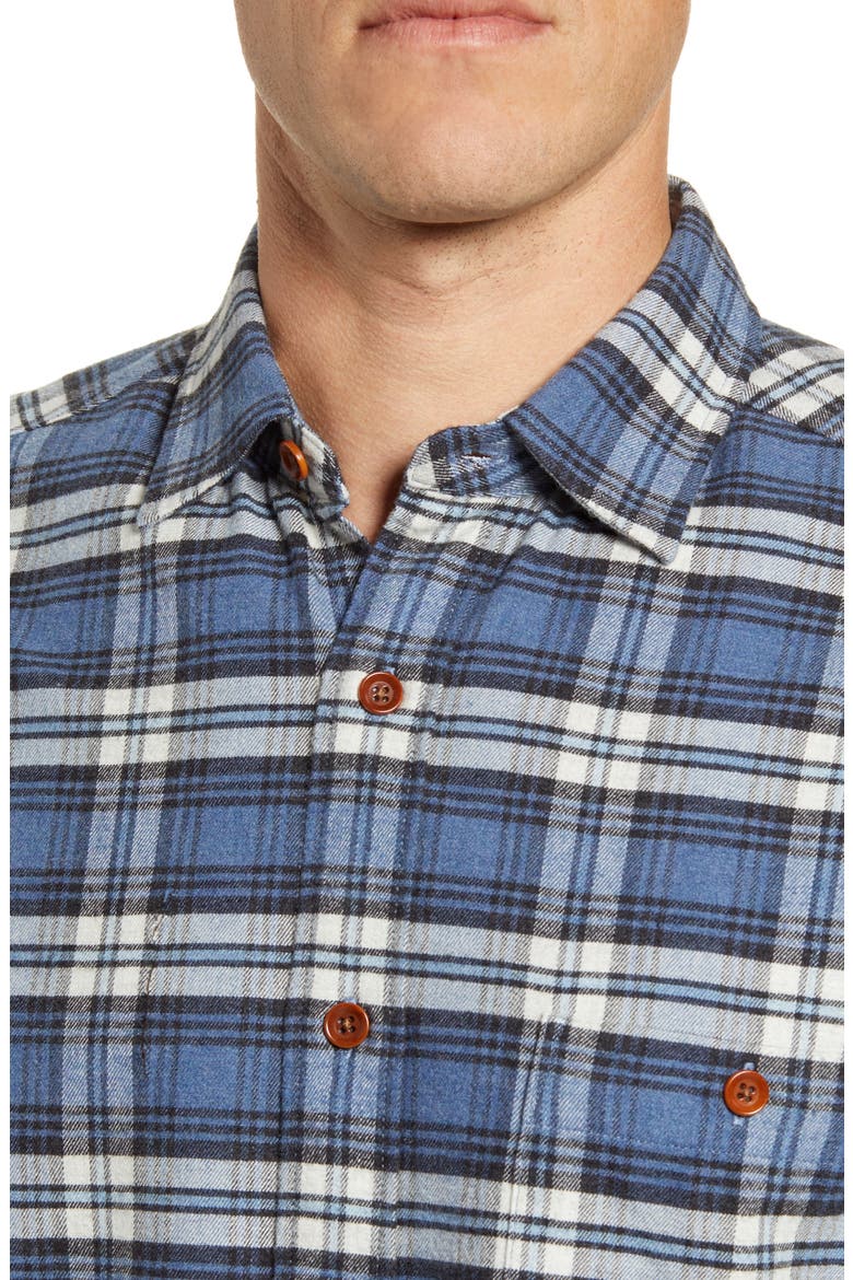 Seaview Long Sleeve Flannel Button-Up Shirt, Alternate, color, WAGONEER PLAID